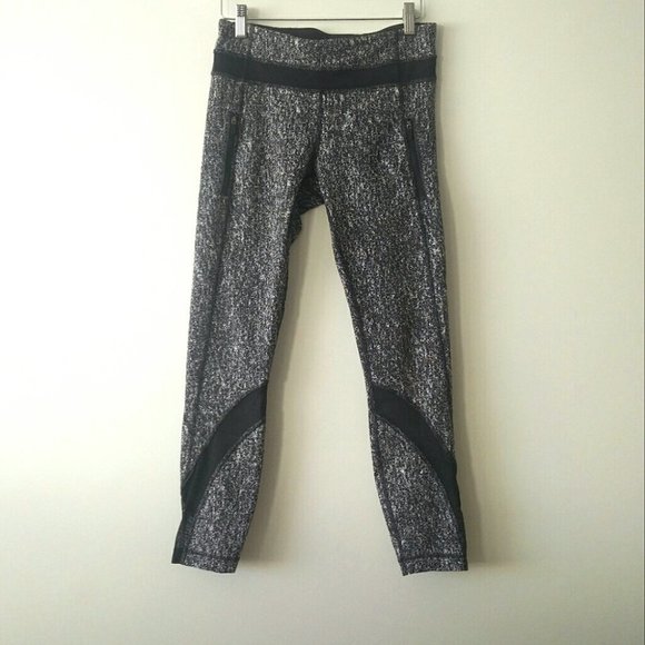 Lululemon Inspire Tight II - Suited Jacquard Black White / Black Size 6 - Picture 11 of 14